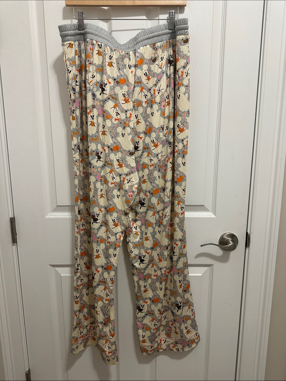 Disney Mickey Ghost Halloween Pajama Bottoms Lounge with Drawstring 🎃 👻 - Picture 5 of 9